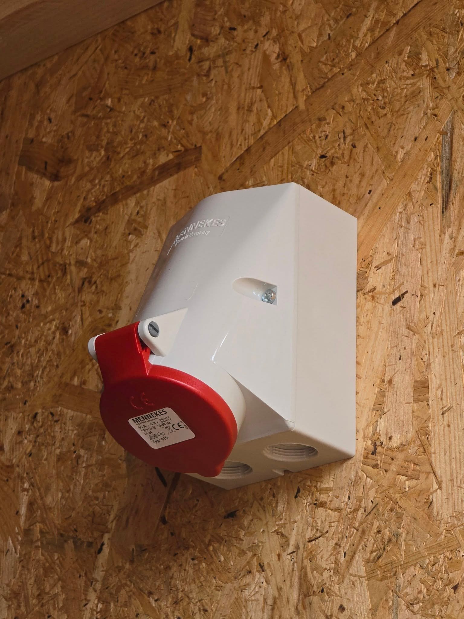 Isoleret container hvid stik
