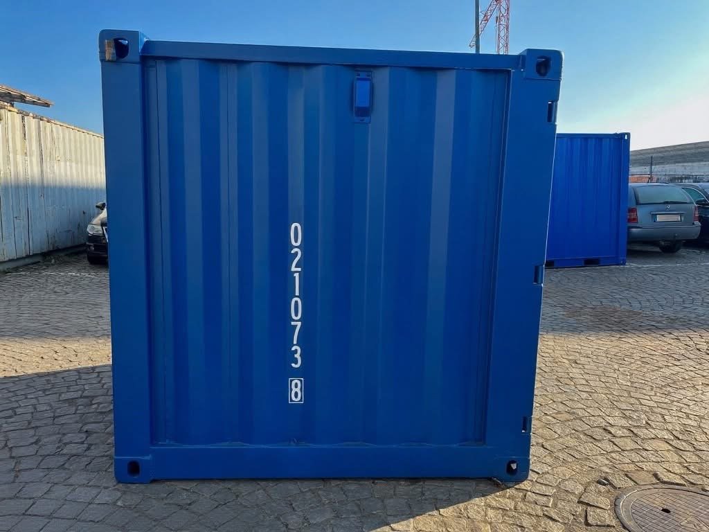 6 fods container blå side