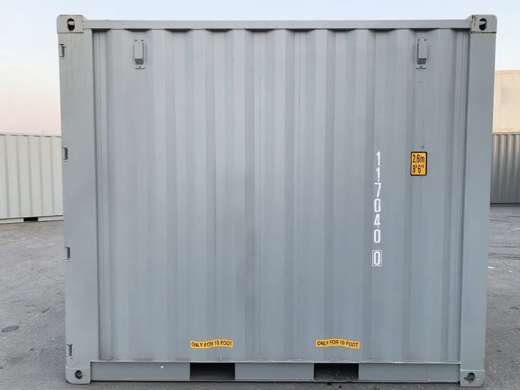 10 fods container facade arriere