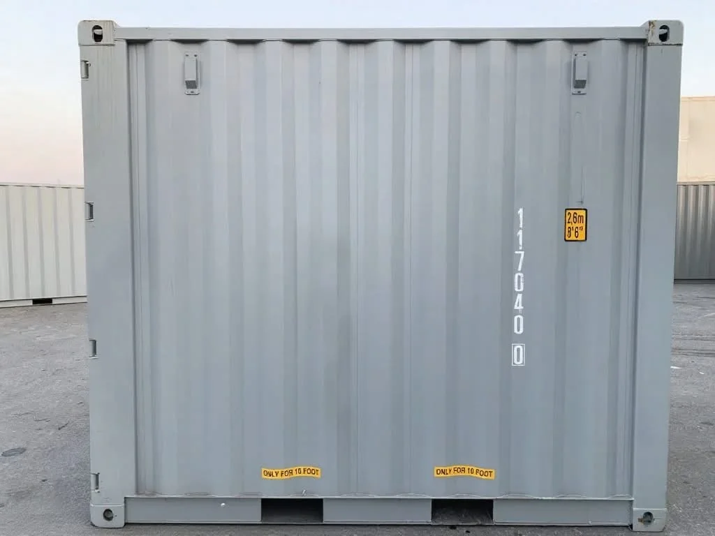 10 fods container facade arriere
