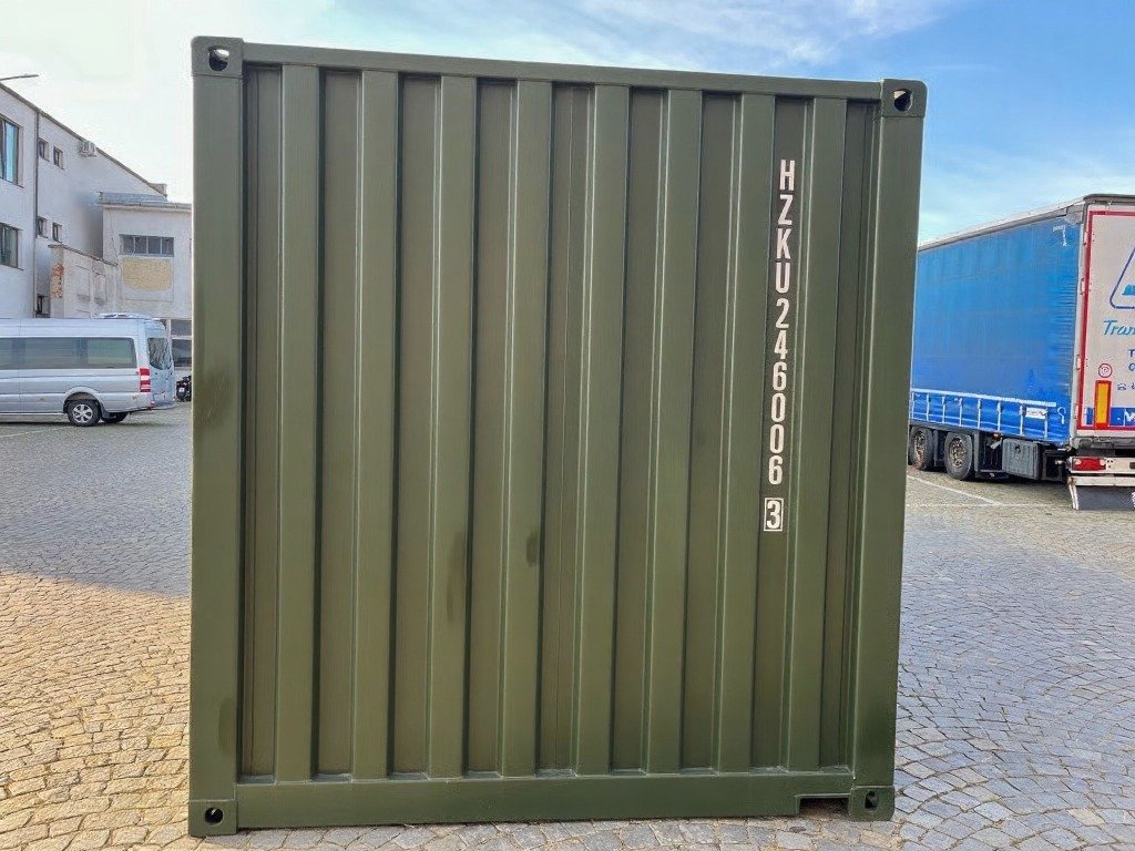 20 fods grøn container front