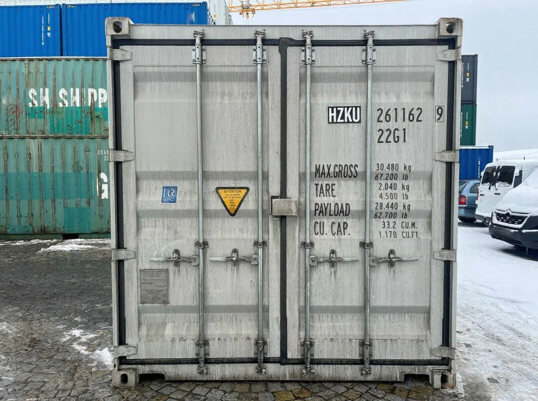 20 fods container graa RAL7035