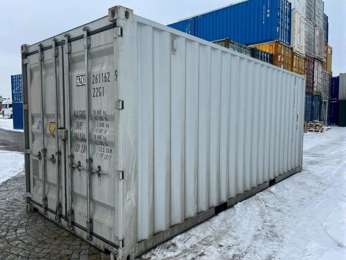 20 fods container graa side
