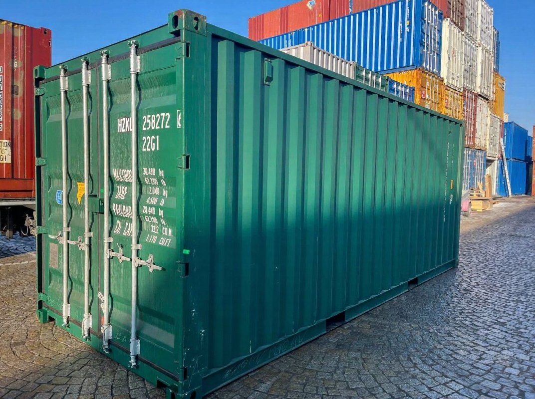 20 fods container groen RAL6005