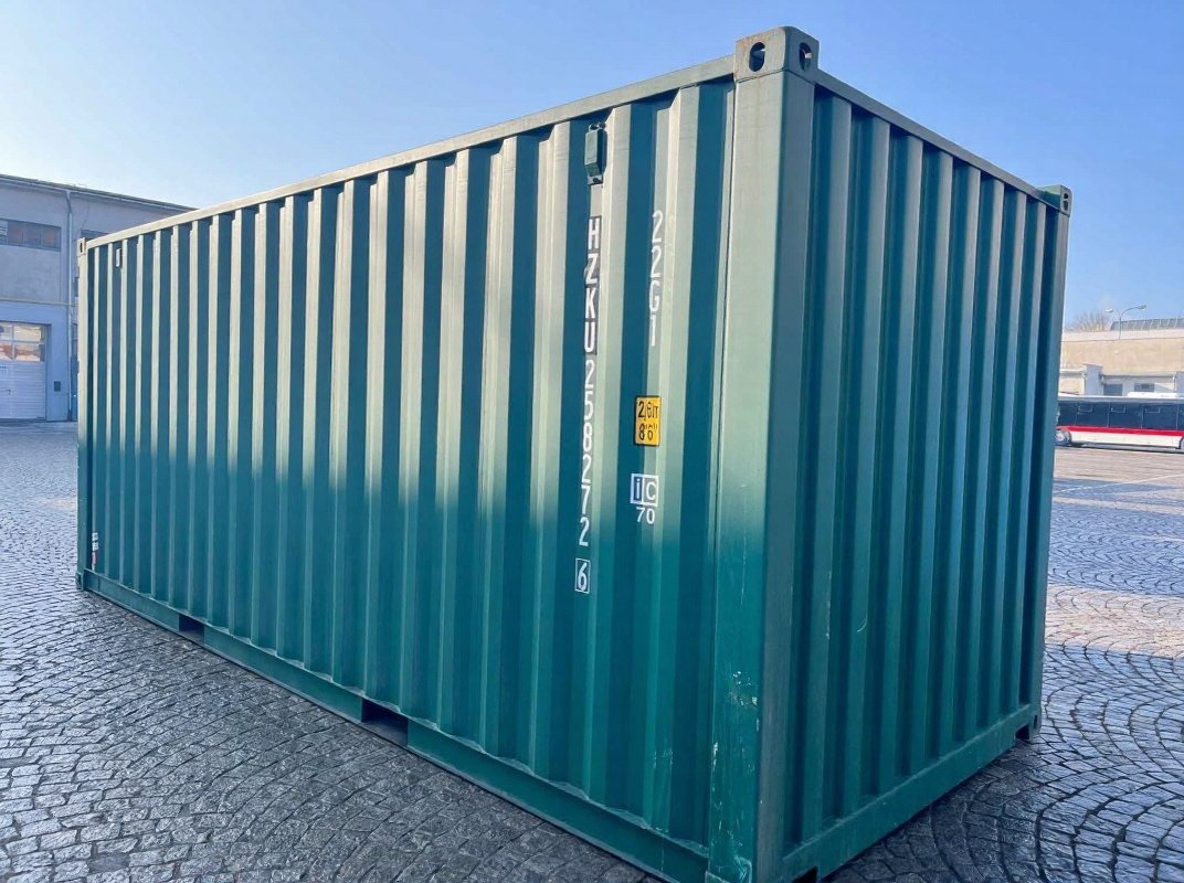 20 fods container groen bagside