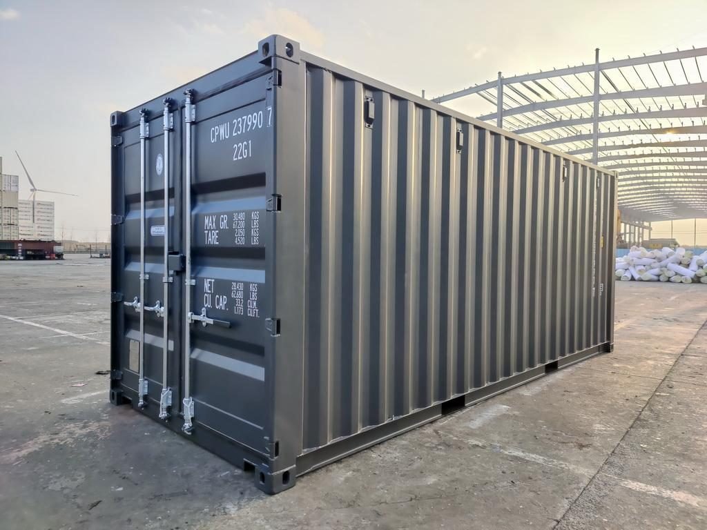 20 fods container sort RAL9005 front